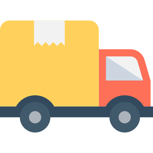 Fast delivery truck icon