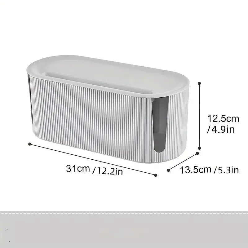 wire management storage box for living room