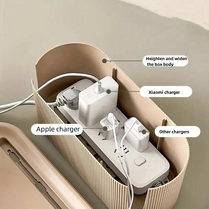 homyra cable management box hiding power strip