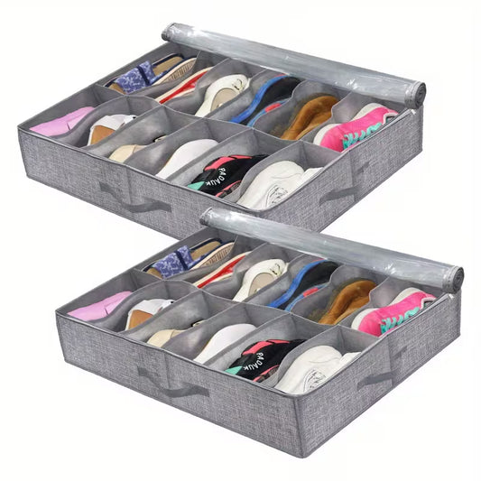 homyra foldable fabric shoe organizer with 18 slots