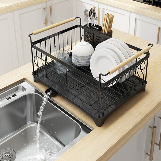homyra stainless steel dish drying rack on sink